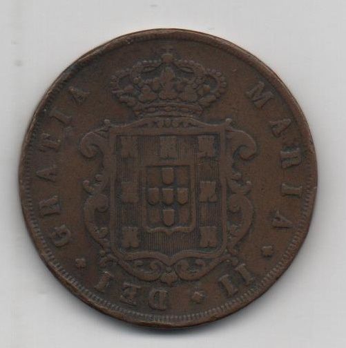 PORTUGAL DEL AÑO 1849 DE 20 REIS